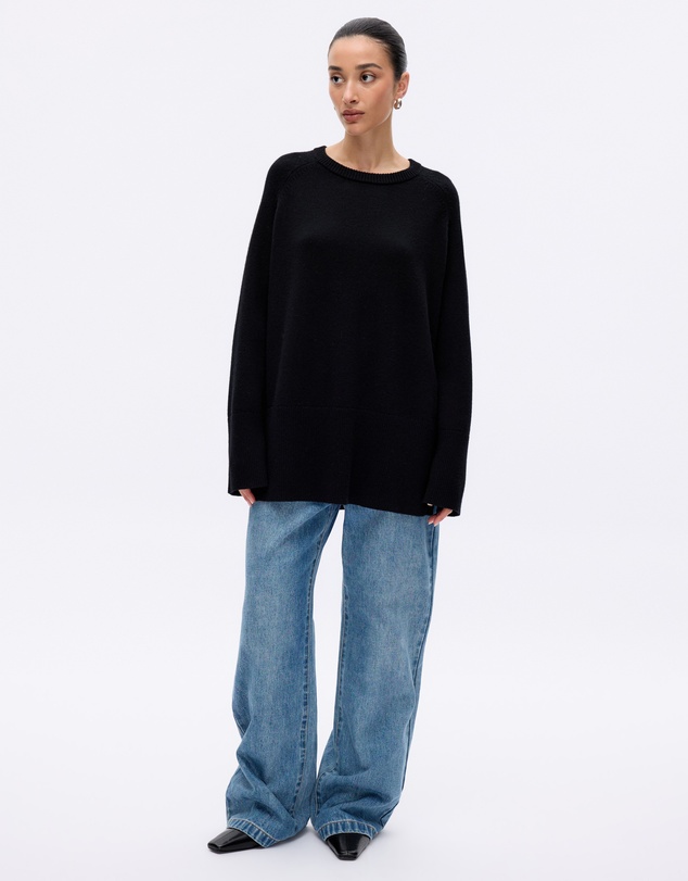 Minima Esenciales - Emi Oversized Wool Cashmere Blend Knit