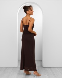 Pilgrim - Orlando Cowl Neck Mesh Gown