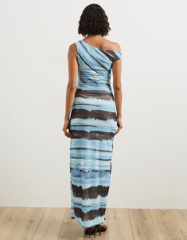 Atmos&Here - Koda Mesh Off Shoulder Midi Dress