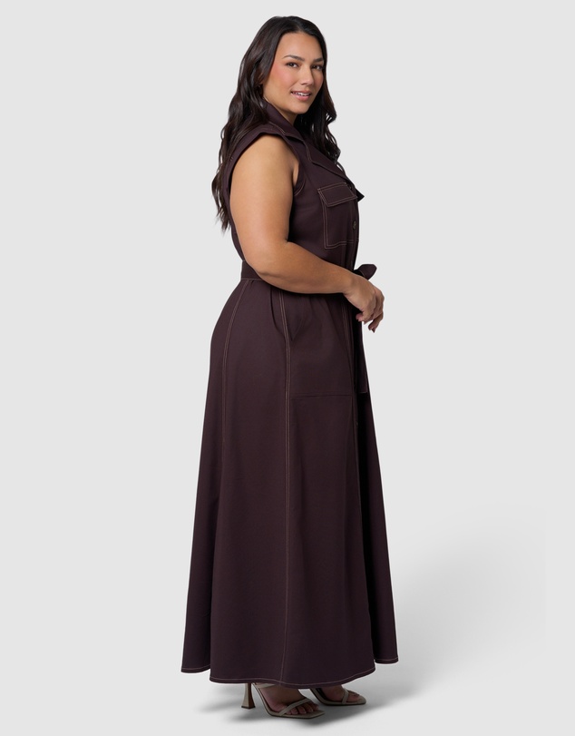 Something 4 Olivia - Cleo Midi Shirt Dress