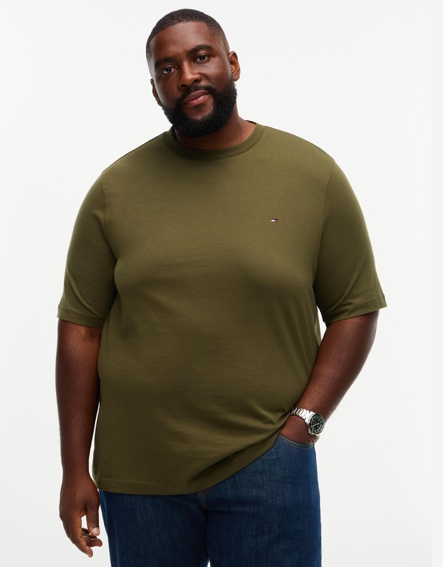 Tommy Hilfiger - Big & Tall Flag Embroidery Crew Neck T-Shirt