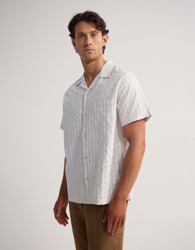 Oxford - Griffin Striped Short Sleeve Shirt