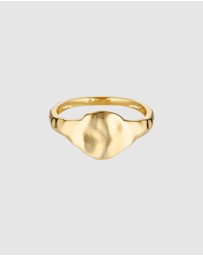 HOUSE OF SLANI - Flat Natura Signet Ring