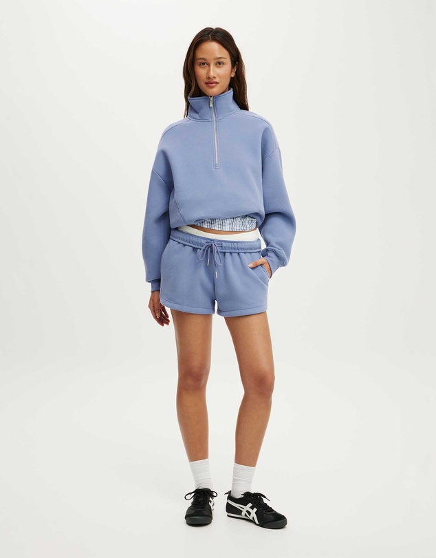 Cotton On Body Active - Plush Half Zip Sweatshirt