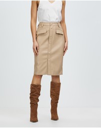 Grace Willow - Asymm PU Skirt
