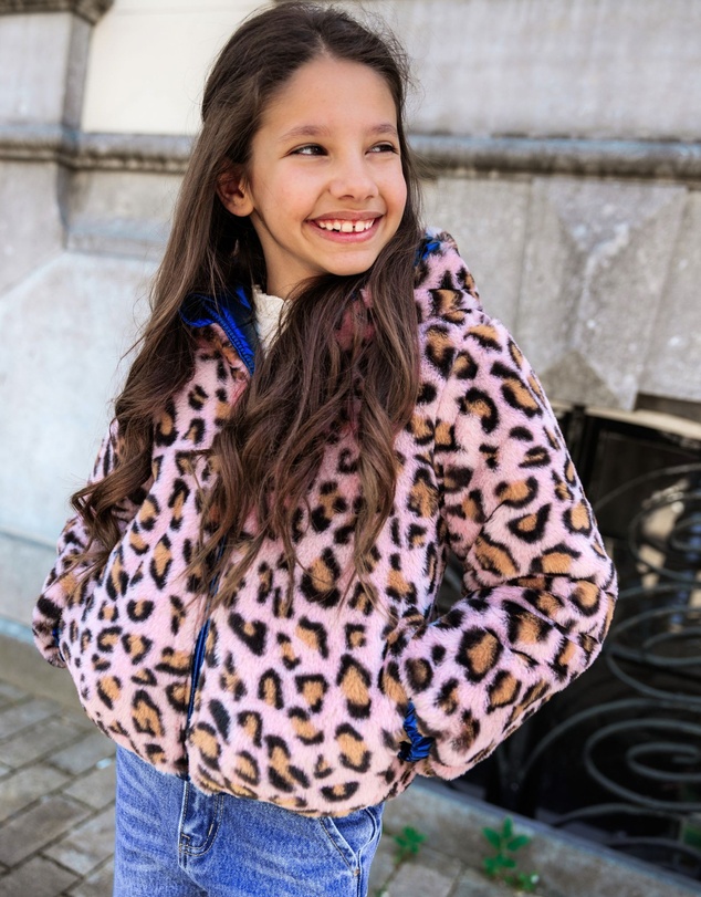B.Nosy - Jessie Reversible Faux Fur Jacket - Kids-Teens
