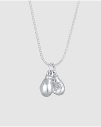 Kuzzoi - ICONIC EXCLUSIVE - Necklace Pendant Boxing Gloves Strength in 925 Sterling Silver