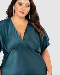 Pink Dusk by Curve Project - Wanting More Midi Dress