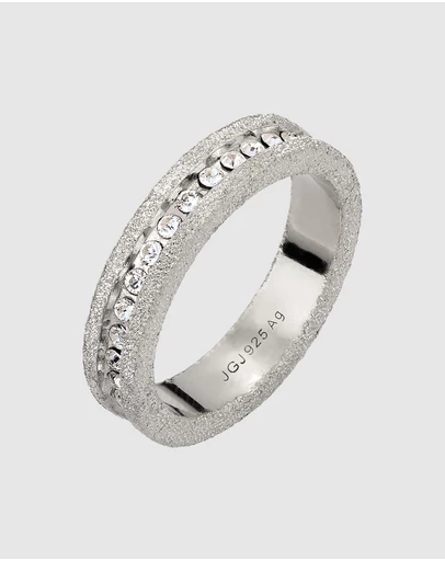 Elli Jewelry - Ring Crystal Band Stacking 925 Sterling Silver