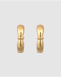 Elli Jewelry - Earrings Hoops Bicolor 925 Sterling Silver