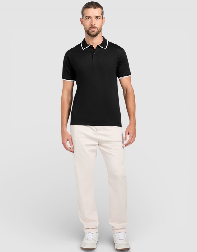 GUESS - Eco Paul Pique Tipping Polo Shirt