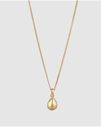 Elli Jewelry - Necklace Crystal Drop 925 Sterling Silver Gold-Plated