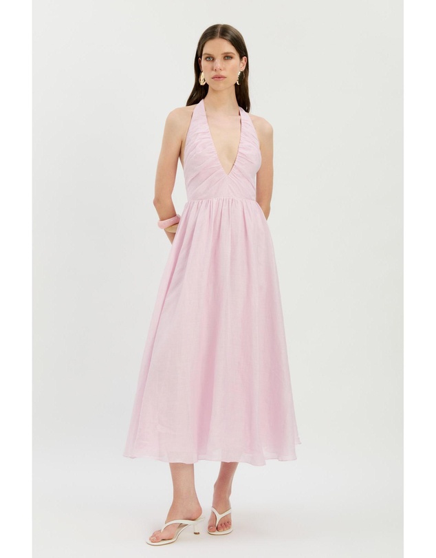 Bardot - Dorota Halter Neck Midi Dress