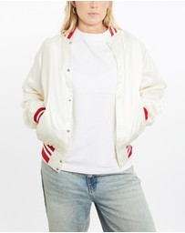 Vintage by The Real Deal - Pre Loved - Vintage 80s Satin Bomber Jacket