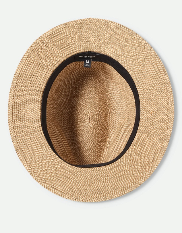 Brixton - Roma Straw Packable Fedora
