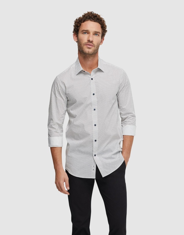 Oxford - Beckton Printed Shirt