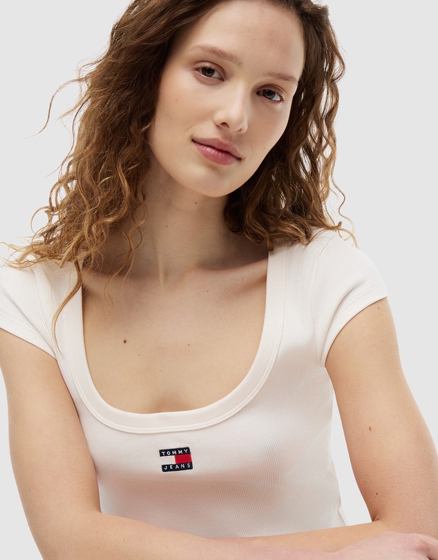 Tommy Jeans - Slim Rib Badge Tee