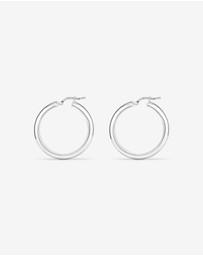 Michael Hill - 25mm Hoop Earrings in Sterling Silver
