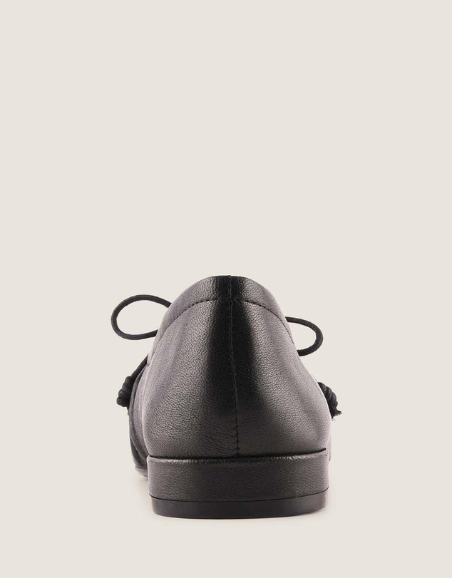 Shelly Shen - Logan Casual Flats Black Leather