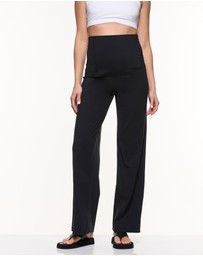 Soon Maternity - Wide Leg Overbelly Leggings