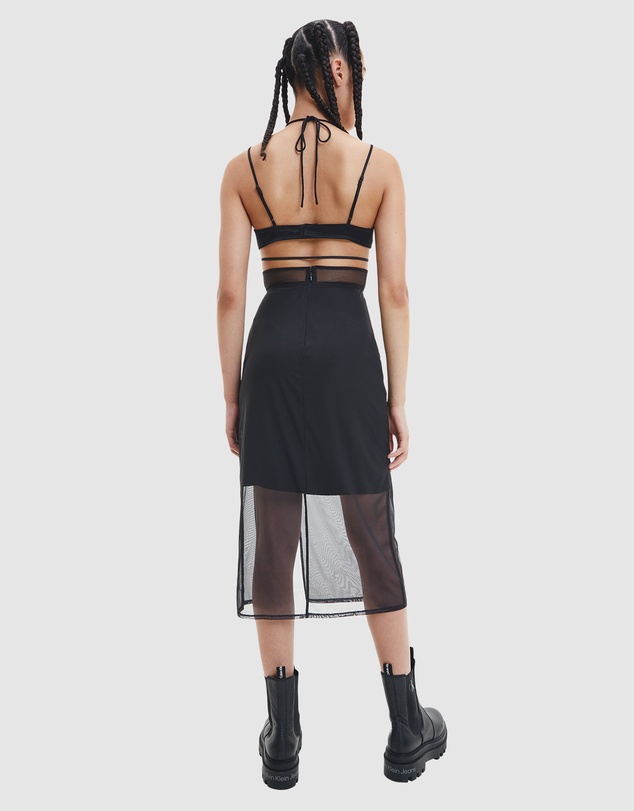 Calvin Klein Jeans - Sheer Panel Bodycon Midi Dress