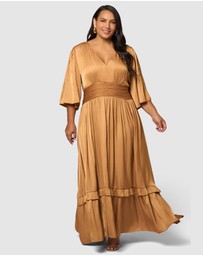 Pink Dusk by Curve Project - Work It Maxi Dress