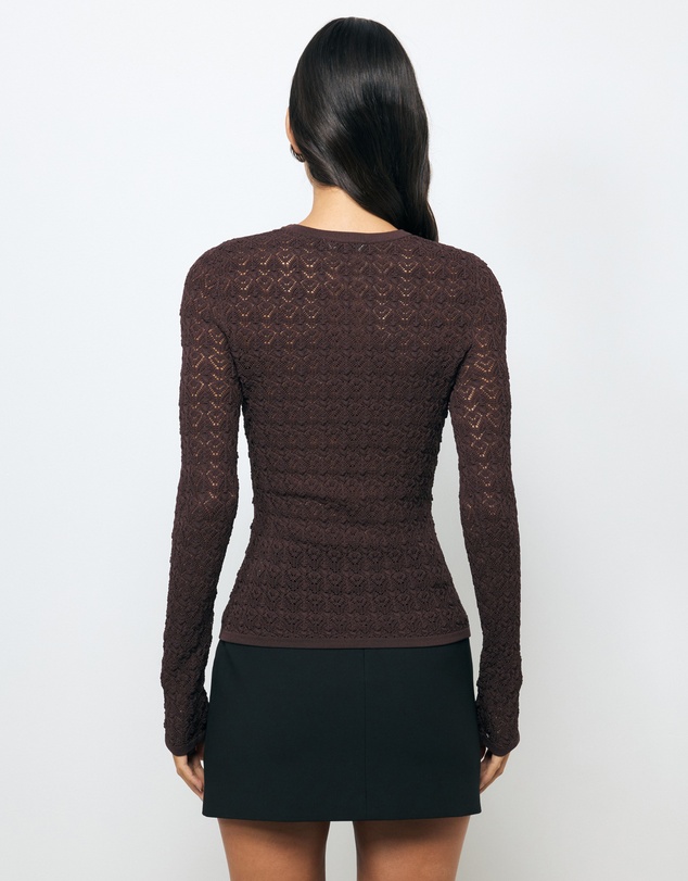 AERE - Tala Lace Knit Top