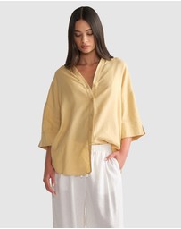 Decjuba - D-Luxe Linen Blend 3/4 Shirt