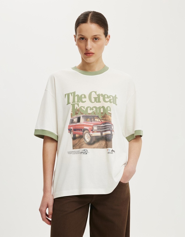 Cotton On - The Lcn Boxy Graphic Tee