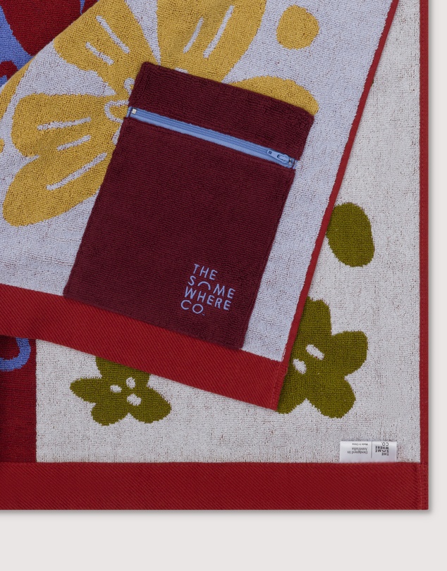 The Somewhere Co - Flor Del Sol Premium Cotton Beach Towel
