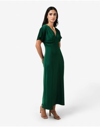 Forcast - Catalina V-Neck Satin Dress