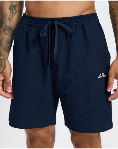 Les Deux - Stan Seersucker Swim Shorts