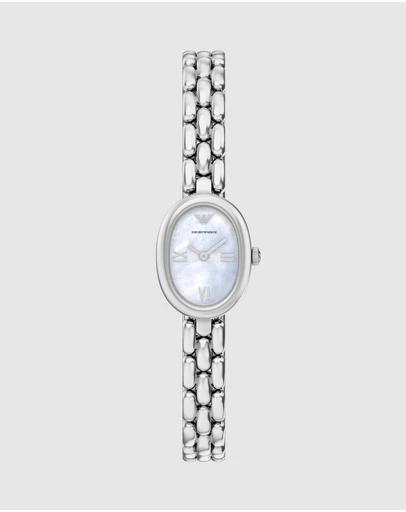 Emporio Armani - Silver Tone Analogue Watch