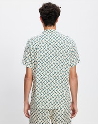 Scotch & Soda - Regular Fit Short Sleeve AOP Viscose Shirt