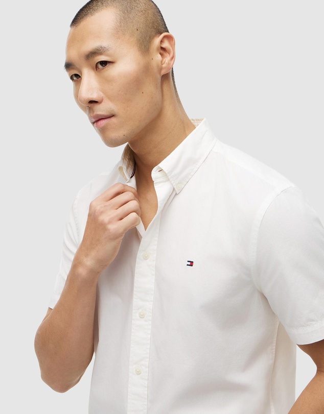 Tommy Hilfiger - Regular Fit Washed Poplin Short Sleeve Shirt