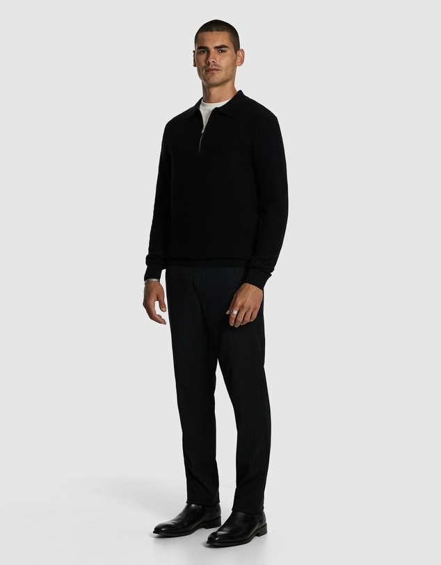 yd. - Angus Long Sleeve Polo Knit