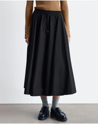 & Other Stories - Drawstring A-line Midi Skirt