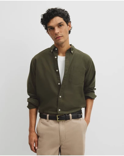 Country Road - Australian Good Earth Cotton Regular Fit Oxford Shirt
