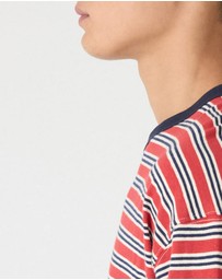 Bassike - Stripe Boxy T-Shirt