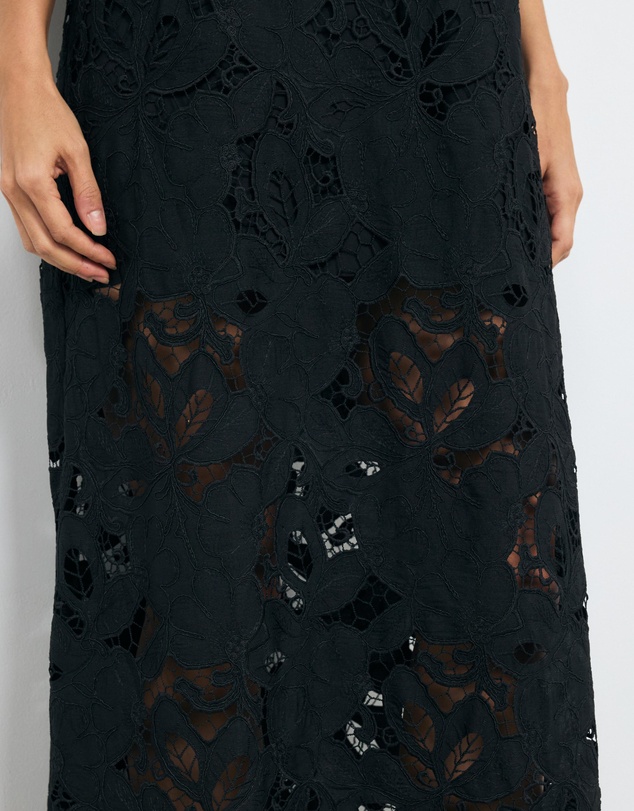AERE - Elena Lace Maxi Dress With Removable Lining