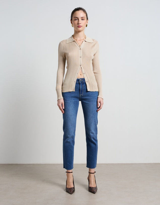 DRICOPER DENIM - Perla Cropped Mid Rise Jeans