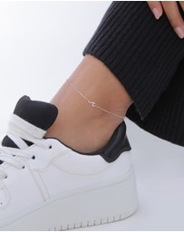 Elli Jewelry - Anklet Pendant Wave Maritime Basic in 925 Sterling Silver