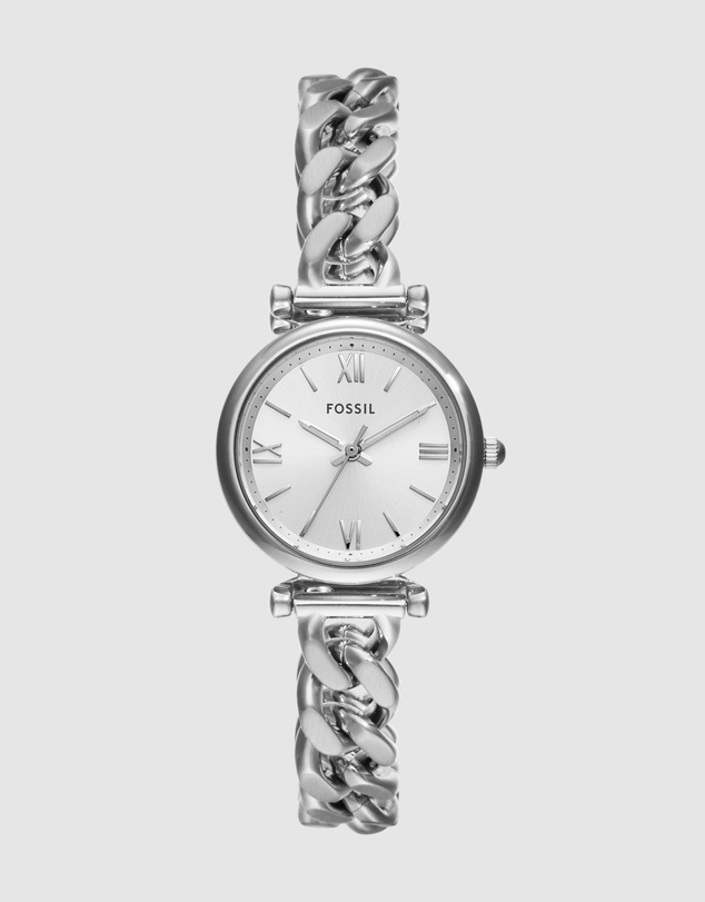 Fossil - Carlie Silver Tone Analogue Watch