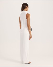 SABA - Tina Cowl Neck Fringe Top