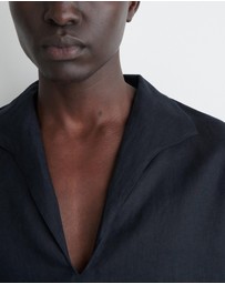 COS - Open-Collar Linen Shirt