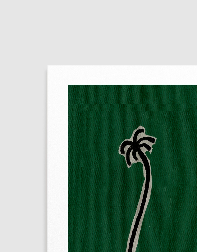 Olive et Oriel - Soul Bound - Green by Shatha Al Dafai Art Print