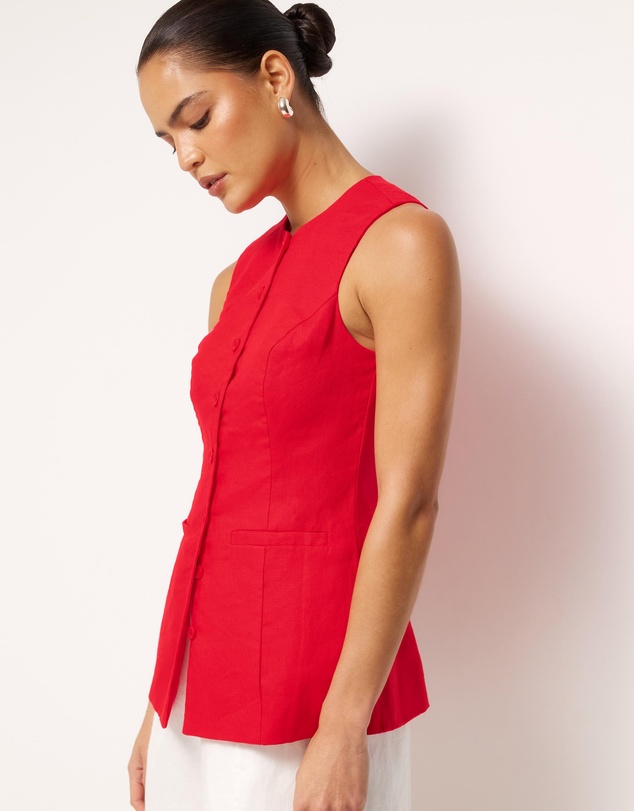AERE - Amadi Linen Vest