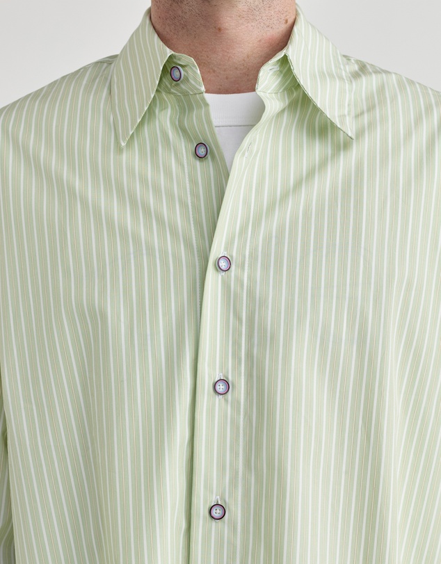 PSEUSHI - LS Stripe Typewriter Shirt