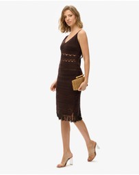 Superdry - Crochet Tassel Midi Dress