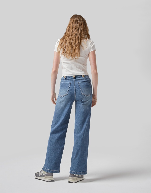 DRICOPER DENIM - Carrie Pacific Blue Wide Straight Leg Jeans